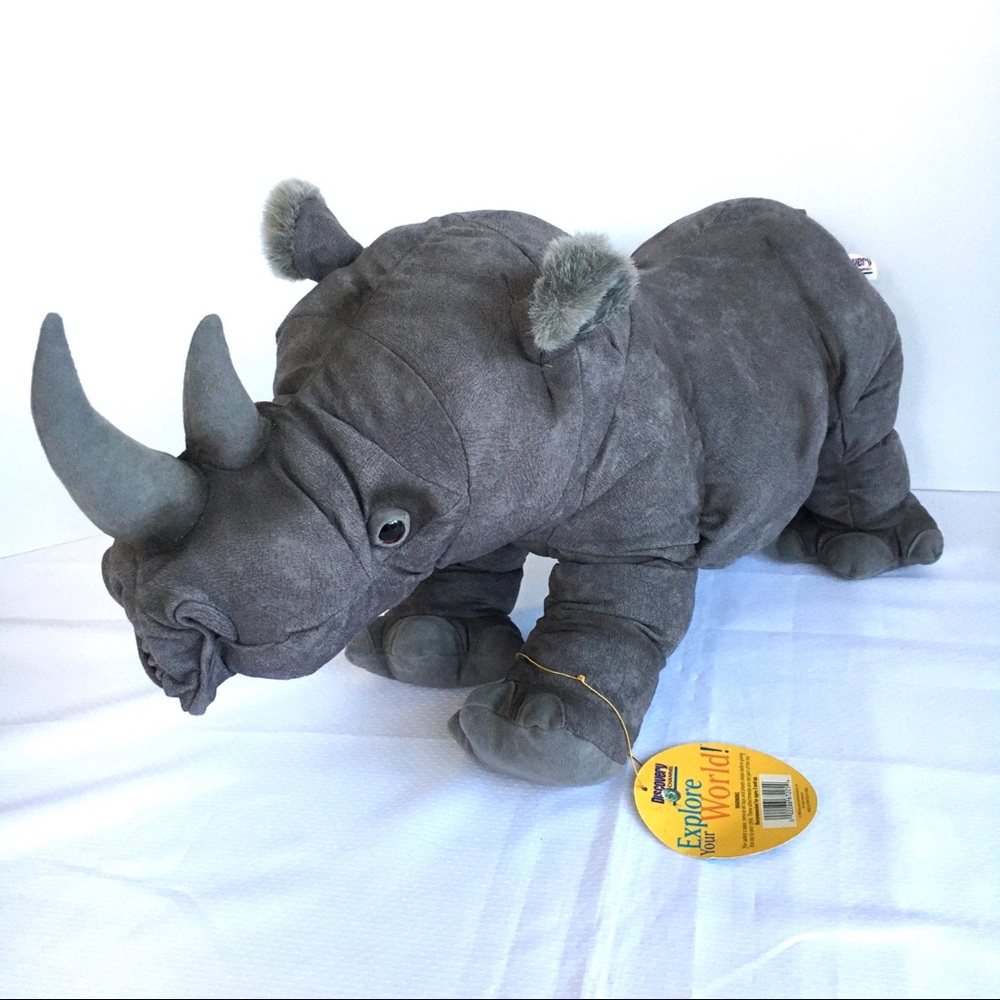 Discovery Channel Black Rhino 22" Plush Retired